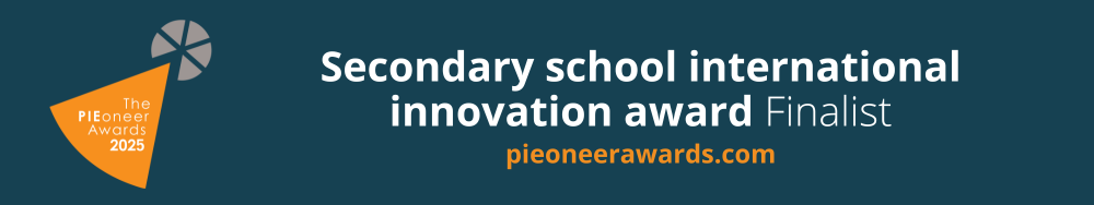 Pieoneer Finalist Badge Secondary School International Innovation Award 2025 Pieoneer Finalist Badge Secondary School International Innovation Award 2025