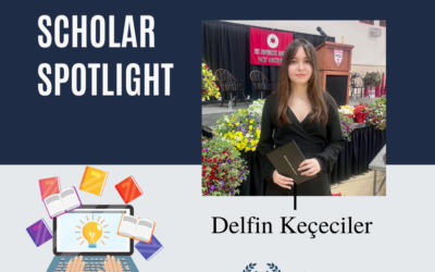 Scholar Spotlight: Delfin Keçeciler Accepts Her Diploma on an International Stage