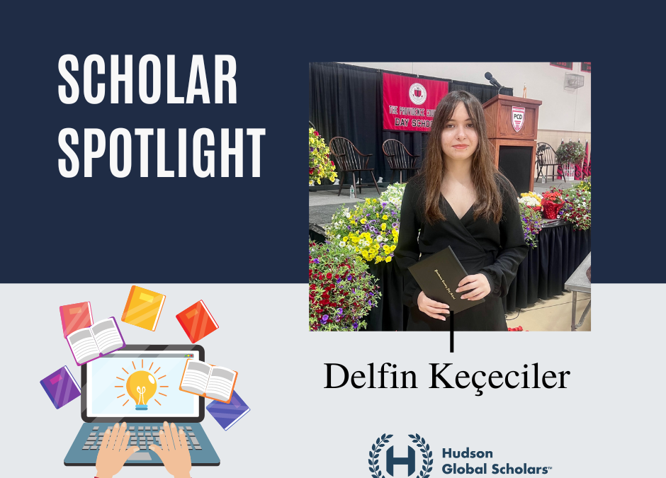 Scholar Spotlight: Delfin Keçeciler Accepts Her Diploma on an International Stage