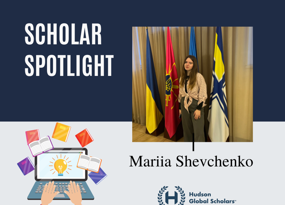 Pleins feux sur les boursiers : Mariia Shevchenko rêve grand malgré les difficultés rencontrées en temps de guerre